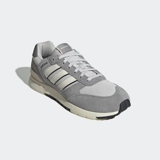 adidas Sneaker ADIDAS SPORTSWEAR RUN 80S, Herren, Gr. 42,5, greone, owei&szlig;, alumin, Leder, Synthetik, Textil, Schuhe Sneaker