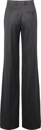 Stella McCartney Womens Trousers Flared Wool Ash Grey Wide-Leg