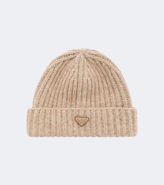 Prada Ribbed-knit wool and cashmere beanie