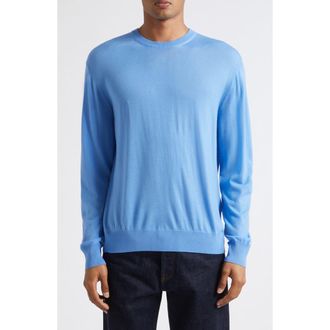 Tom Ford Ultrafine Merino Wool Sweater in Udh Azure Blue at Nordstrom, Size 56