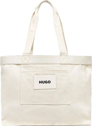 HUGO BOSS Borsa tote in tela - Toni neutri