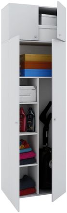 ebuy24 Gabinete De Limpieza De Gabinete De Escoba De Madera Vandol 70x218x40 - Vcm