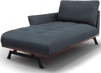 CXL by Christian Lacroix Designer Chaiselongue Olivier, Strukturstoff Blau