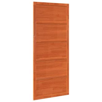 vidaXL Puerta Corrediza Marr&oacute;n Cera 100 X 2,5 X 208 Cm Vidaxl