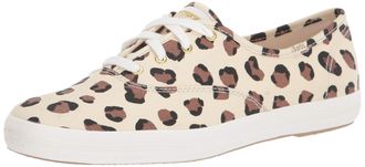 Keds Womens Champion Leopard Sneaker, Cream, 3.5 UK