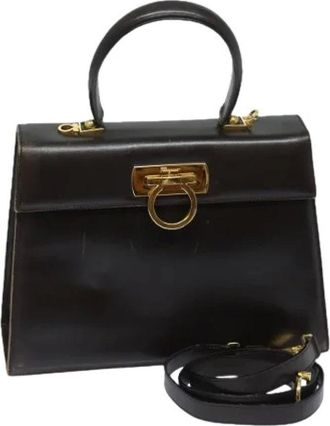 Ferragamo Pre-owned Handbags, female, Brown, Size: ONE SIZE Pre-owned Hand Bag