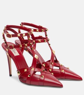 Valentino Garavani Studdy 100 leather pumps