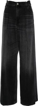 Haikure Candy high-rise wide-leg jeans - women - Organic Cotton/TENCEL with REFIBRA Technology - 30 - Black