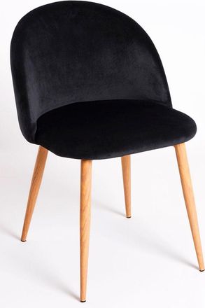 Regalos Miguel Packs Sillas Comedor - Pack 6 Sillas Vint Terciopelo - Negro