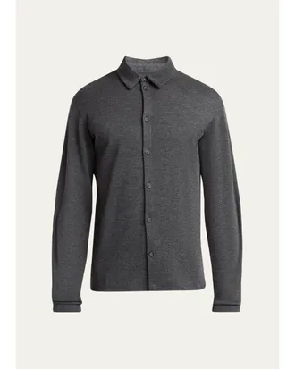 Giorgio Armani Mens Cashmere Button-Down Shirt