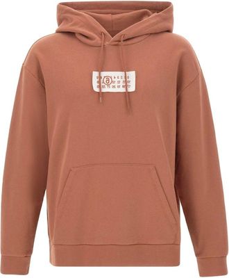 Maison Margiela Unbrushed Jersey Hooded Sweatshirt - Heren - Hoodies - Oranje - XL - Hoodies & sweatvesten