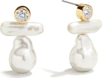 BaubleBar Josephine Faux Pearl Drop Earrings at Nordstrom