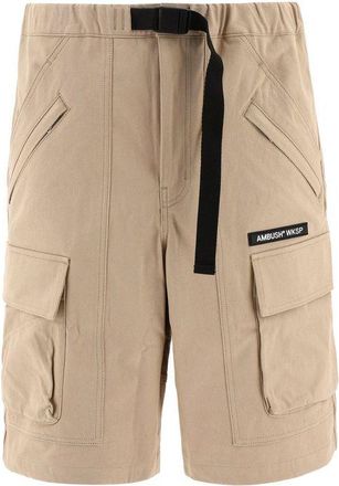 AMBUSH Beige Cotton Bermuda Mens Shorts