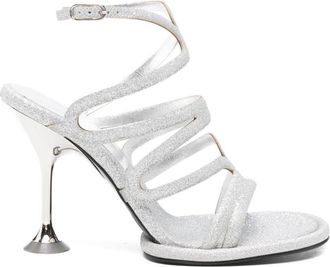 Sergio Rossi sandalen met glitterhak