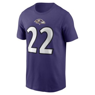 Nike Derrick Henry Baltimore Ravens Nike Mens NFL T-Shirt in Purple | N19952M8GF-Z95