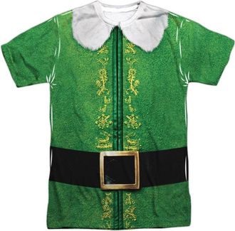 Gildan Elf Buddy Costume Short Sleeve Adult Poly Crew Tee / T-Shirt