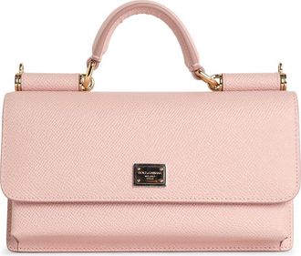 Dolce & Gabbana Mini Bag Kalf Lear Dauphine Roze