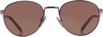 Prada Polarized Brown Round Mens Sunglasses PR B51S 5AV05C 53