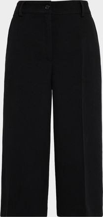 Akris Chiana Wool Twill Bermuda Shorts