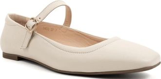 Sergio Moretti Gesloten Ballerinas - Dames - Ballerinas - Wit - 38 EU - Leer - Schoenen