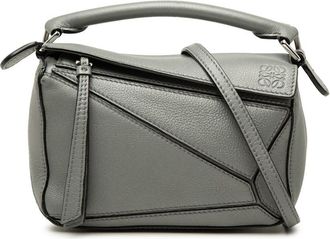 Loewe Pre-owned Loewe Mini Calfskin Puzzle Satchel Unisex 5EYN0KFQ6KDMTLIT