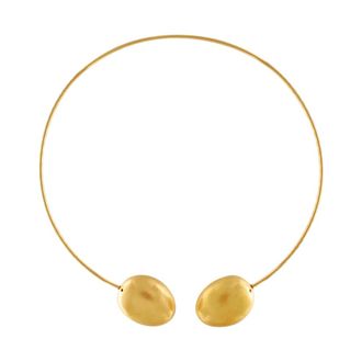 Dansk Copenhagen Korte Statement Bal Ketting - Dames - Accessoires - Geel - Maat: ONE Size Su&egrave;de