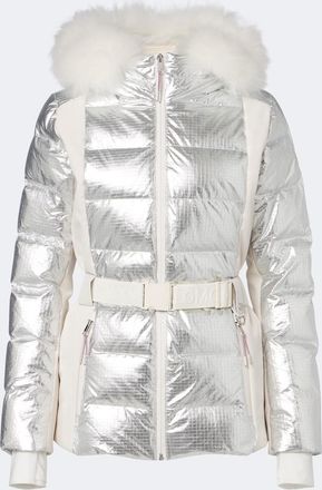 Yves Salomon Belted shearling-trimmed ski jacket