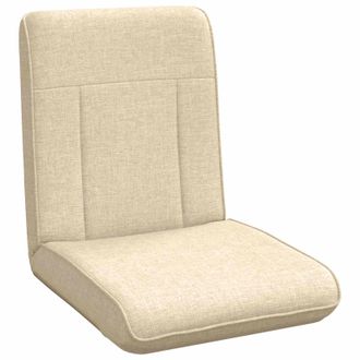 vidaXL Sill&oacute;n Ajustable Crema Tela Vidaxl