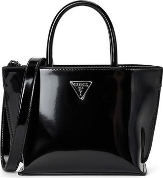 Guess Arnela Mini Tote Handbags Black, Polyurethane