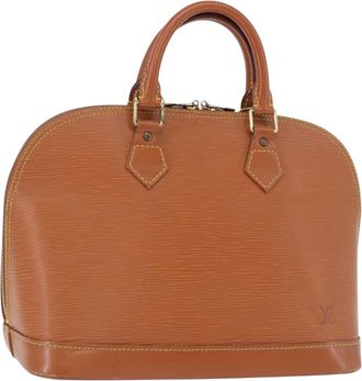 Louis Vuitton Alma Epi Leather Gold Leather Handbag (Pre-Owned)
