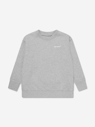 Off-white Boys Monster Arrow Crew Sweatshirt in Grey - Size 8Y