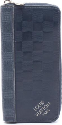 Louis Vuitton Navy Damier Infini Pvc Leather Long Wallet (Bi-Fold) (Pre-Owned)