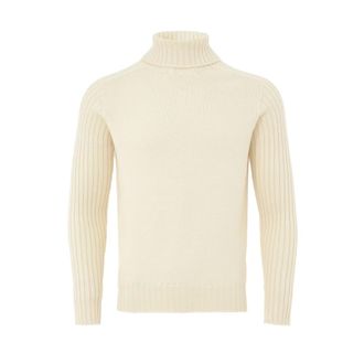 Gran Sasso Turtlenecks, male, White, Size: L Dolcevita Sweater
