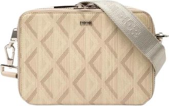Dior Pre-owned Cross Body Bags, female, Beige, Size: ONE SIZE Pre-owned Plastic Crossbody Bag