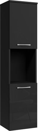 Badplaats Badplaats Columna De Ba&ntilde;o Montreal 30 X 30 X 131 Cm - Negro Alto