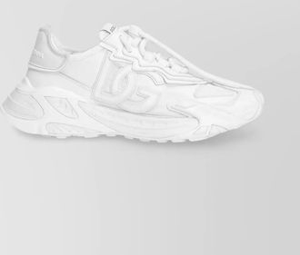 Dolce & Gabbana leather and fabric low-top sneakers