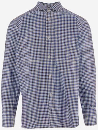 Junya Watanabe Cotton Shirt With Contrasting Check Pattern