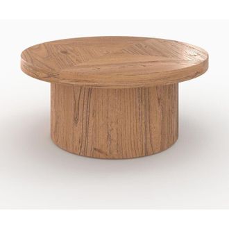 Rendez-Vous D&eacute;co Rendez-vous D&eacute;co - Mesa De Centro Redonda De Madera De Olmo - Garance