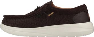 Hey Dude Wally Comf Woven - Heren - Veterschoenen - Bruin - 43 EU - Su&egrave;de - Schoenen