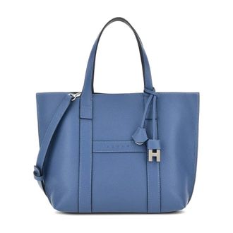 Hogan Shoulder Bags, female, Blue, Size: ONE SIZE Script Small Shopping Bag