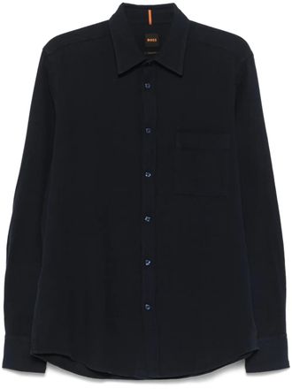 BOSS Katoenen overhemd - Blauw
