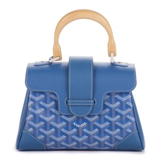 Goyard Pre-owned Womens Saigon Mini Handbag - Blue - One Size