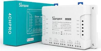 Trade Shop Trade Shop - Interruttore Smart Wifi 4gang 4ch Casa Intelligente Alexa Google Sonoff 4chpror3