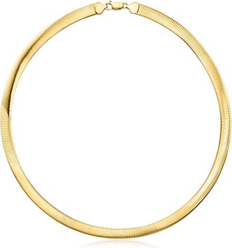 Ross-Simons Italian 8mm 14kt Yellow Gold-Plated Omega Necklace