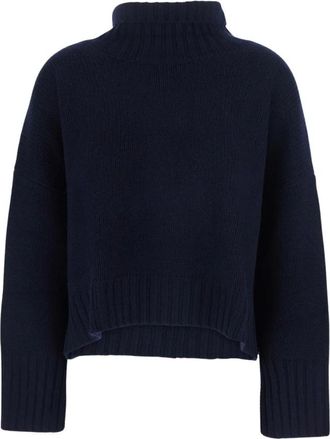 Soft Goat Girlfriend Turtleneck - Dames - Coltruien - Blauw - S - Wol - Truien & Vesten