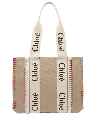 Chlo&eacute; Woody Medium Tote Bag, Never Carried (Authentic Pre-Loved)
