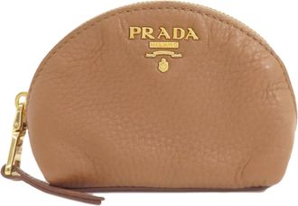 Prada Brown Leather Pouch (Pre-Owned)