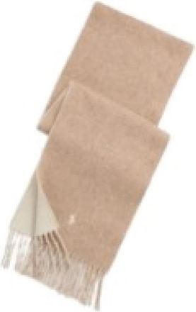 Polo Ralph Lauren Omkeerbare Sjaal van Wolmix - unisex - Wintersjaals - Beige - ONE Size - Wol - Accessoires