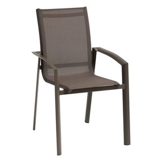 Hesperide Sill&oacute;n De Jard&iacute;n Apilable Axant Weng&eacute; Y Praline - Hesp&eacute;ride