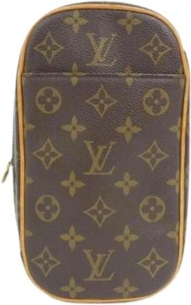 Louis Vuitton Pre-owned Vintage Shoulder Sling Bag - Dames - Vintage Schoudertas - Bruin - ONE Size - Vintage